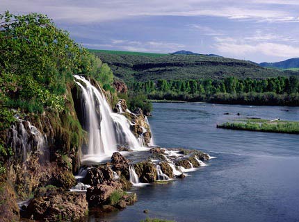 Creek Falls and Snake River, Idaho