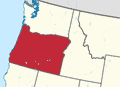 Map of Oregon