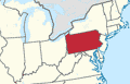 Map of Pennsylvania